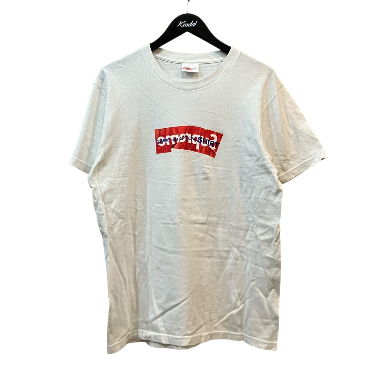 COMME des GARCONS SHIRT×Supreme コラボレーションボックスロゴTシャツ 古着・中古-1枚目のアイテム画像