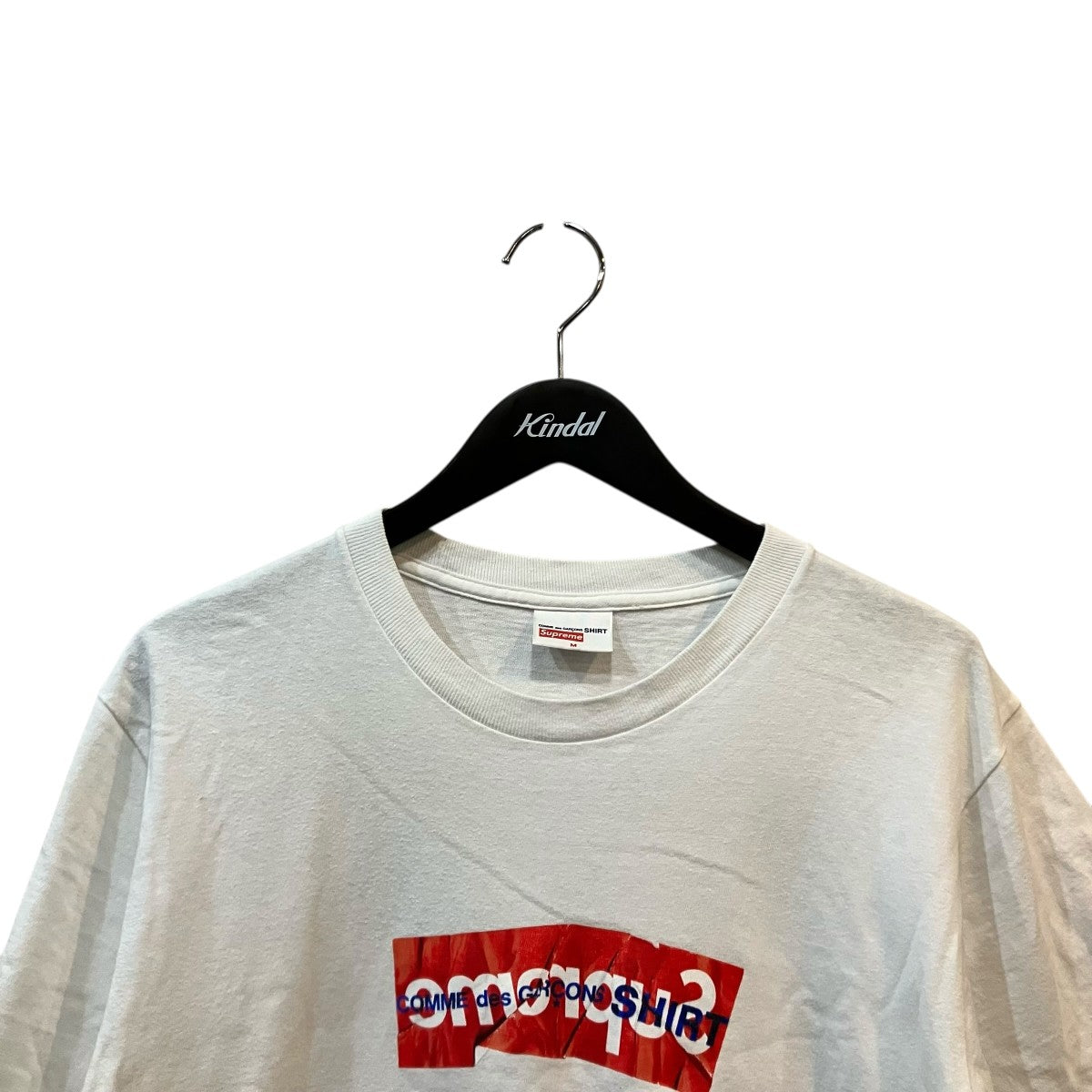 COMME des GARCONS SHIRT×Supreme コラボレーションボックスロゴTシャツ 古着・中古-3枚目のアイテム画像