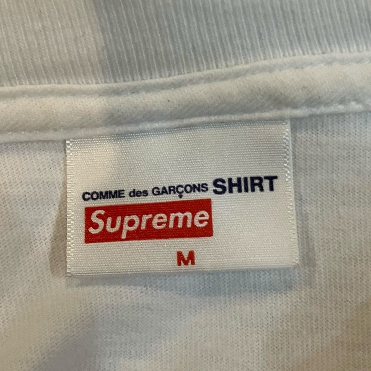 COMME des GARCONS SHIRT×Supreme コラボレーションボックスロゴTシャツ 古着・中古-4枚目のアイテム画像