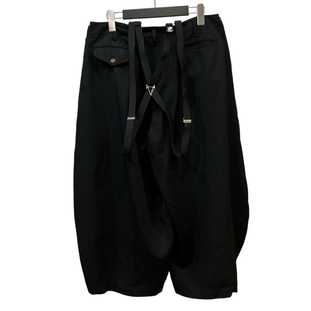BLACK COMME des GARCONS 「AD2025」クロップドサロペットパンツ1Q P002 古着・中古-3枚目のアイテム画像