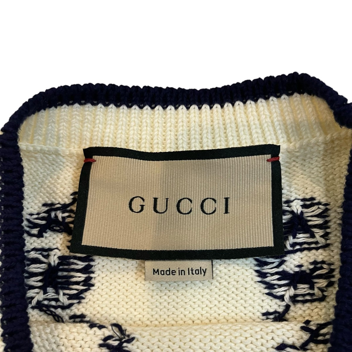 GUCCI GGジャガードクルーネックニット694767 古着・中古-5枚目のアイテム画像