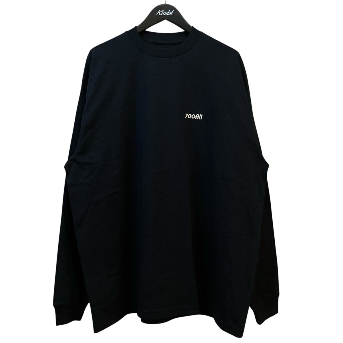 700fill ワンポイント刺繍ロングスリーブクルーネックTシャツ 古着・中古-1枚目のアイテム画像