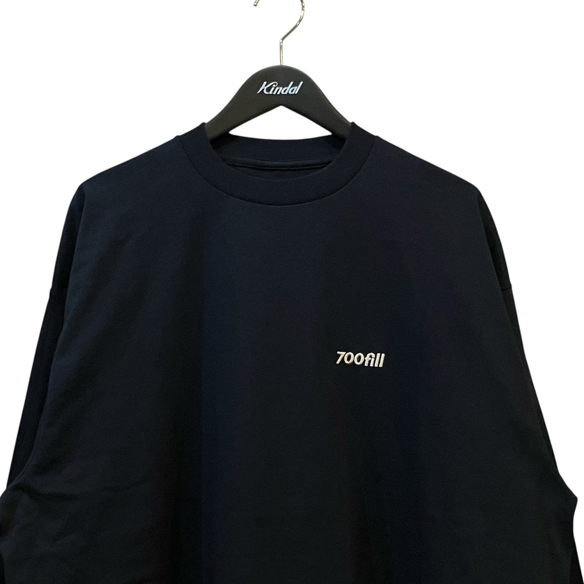 700fill ワンポイント刺繍ロングスリーブクルーネックTシャツ 古着・中古-3枚目のアイテム画像
