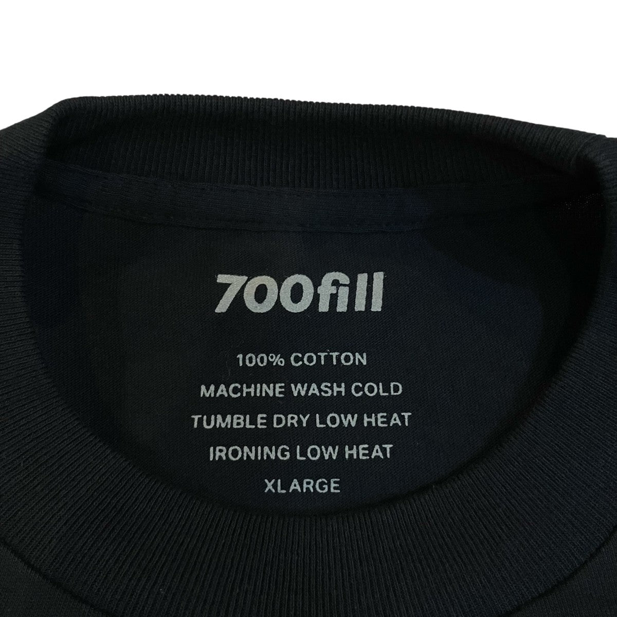 700fill ワンポイント刺繍ロングスリーブクルーネックTシャツ 古着・中古-5枚目のアイテム画像