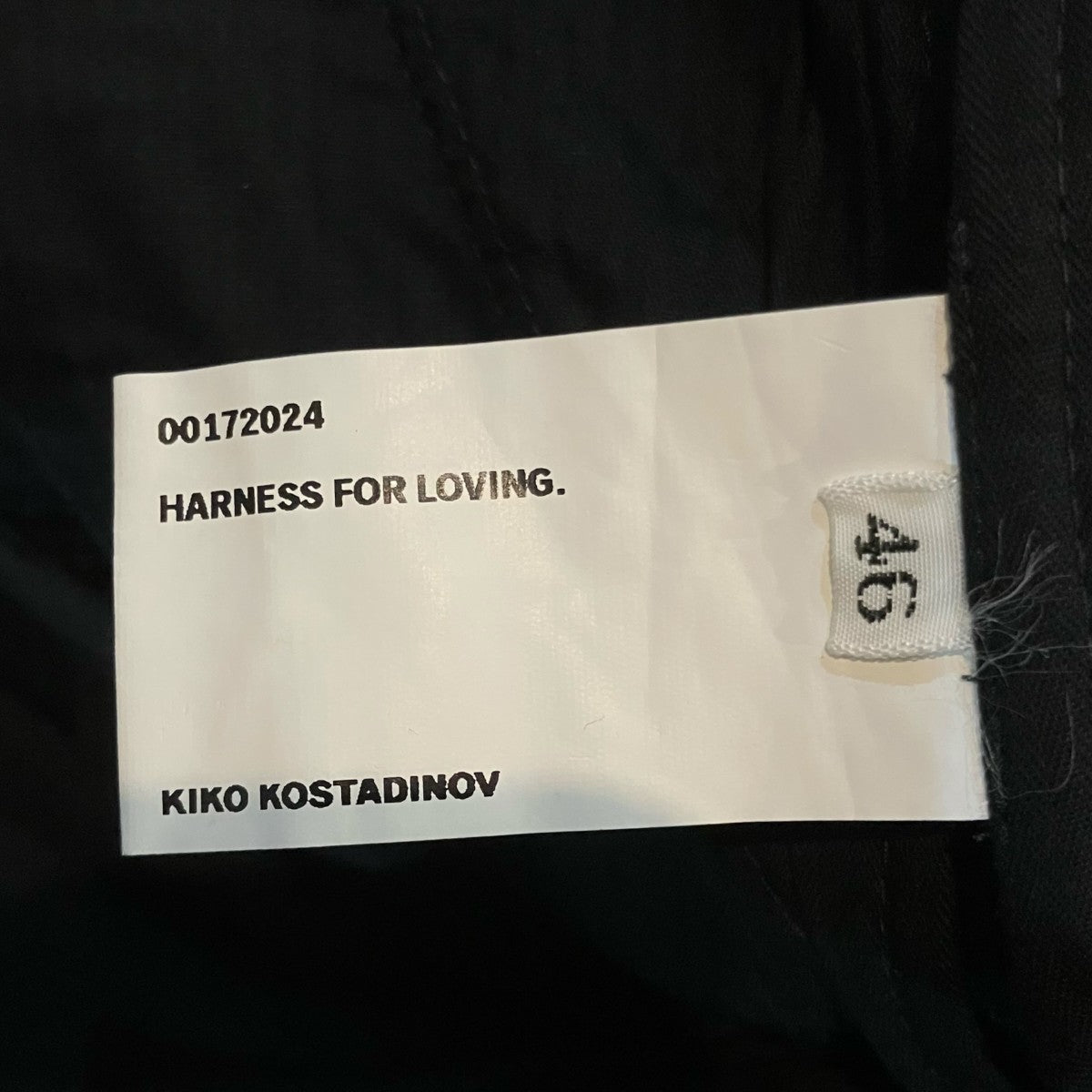 Kiko Kostadinov(キココスタディノフ) サイドジップディティールパンツ Kiko Kostadinov(キココスタディノフ) サイドジップディティールパンツ