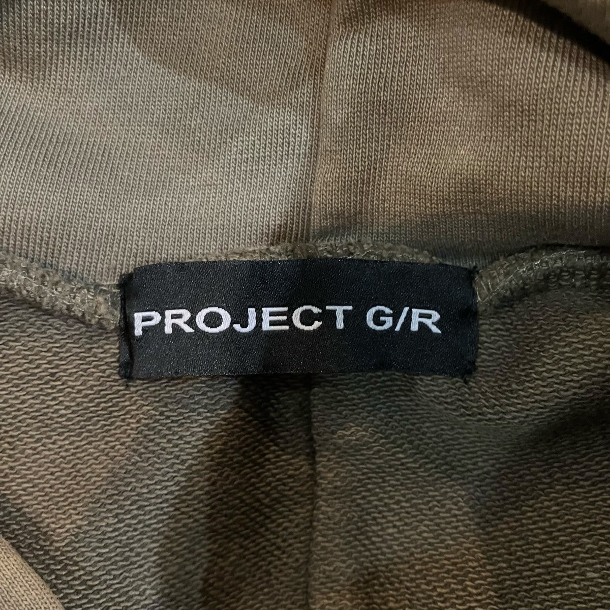 PROJECT G／R 「RECONSTRUCTED FOLDED ZIP HOODIE」再構築ジップパーカー 古着・中古-5枚目のアイテム画像