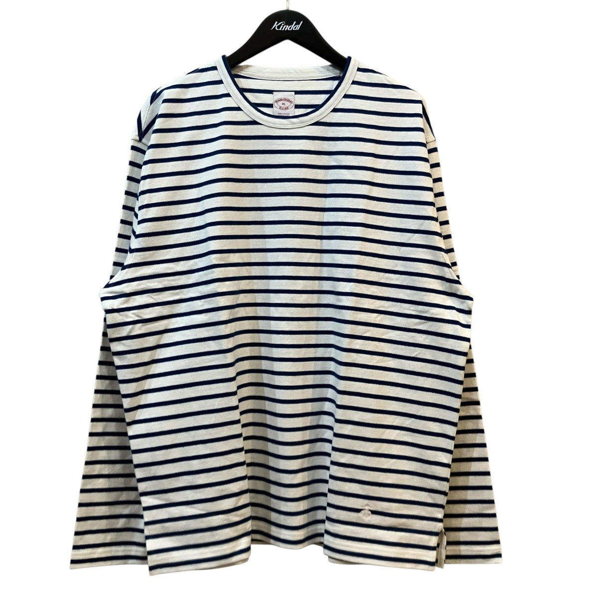 BROOKS BROTHERS 「GFロゴ マリナーストライプ ロングスリーブTシャツ」長袖カットソー330002155 古着・中古-1枚目のアイテム画像