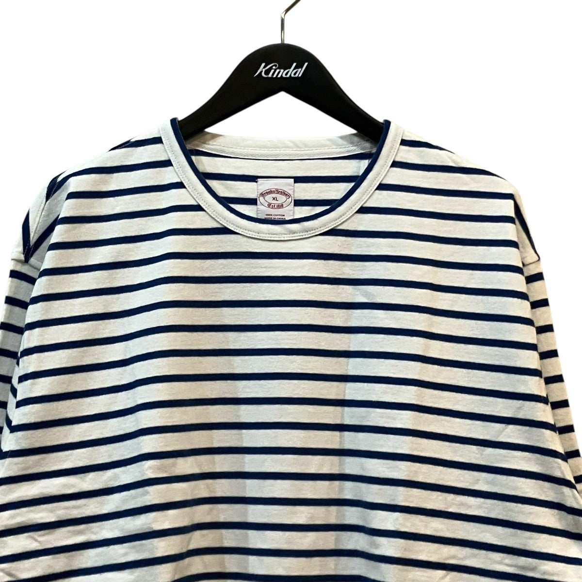 BROOKS BROTHERS 「GFロゴ マリナーストライプ ロングスリーブTシャツ」長袖カットソー330002155 古着・中古-3枚目のアイテム画像
