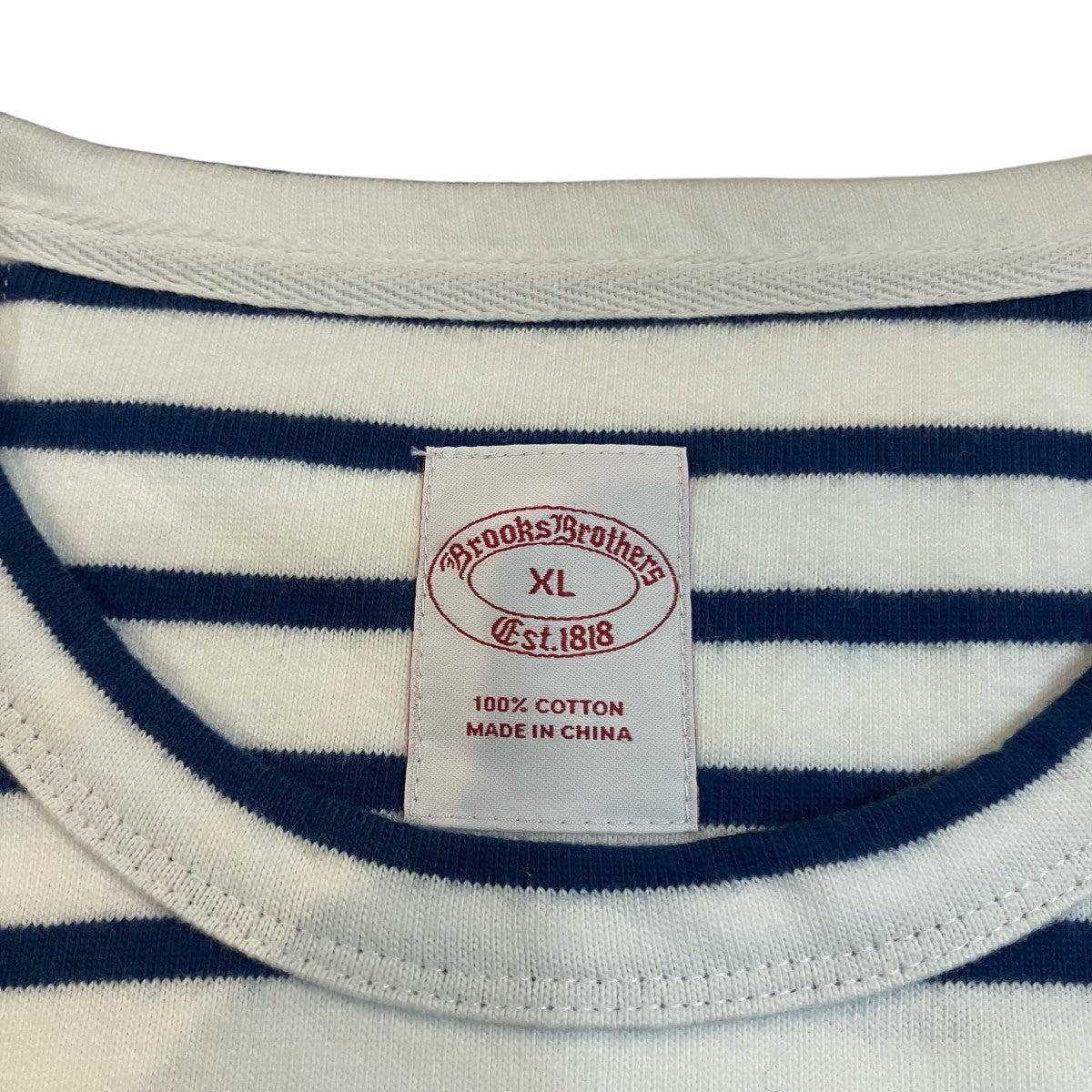 BROOKS BROTHERS 「GFロゴ マリナーストライプ ロングスリーブTシャツ」長袖カットソー330002155 古着・中古-5枚目のアイテム画像