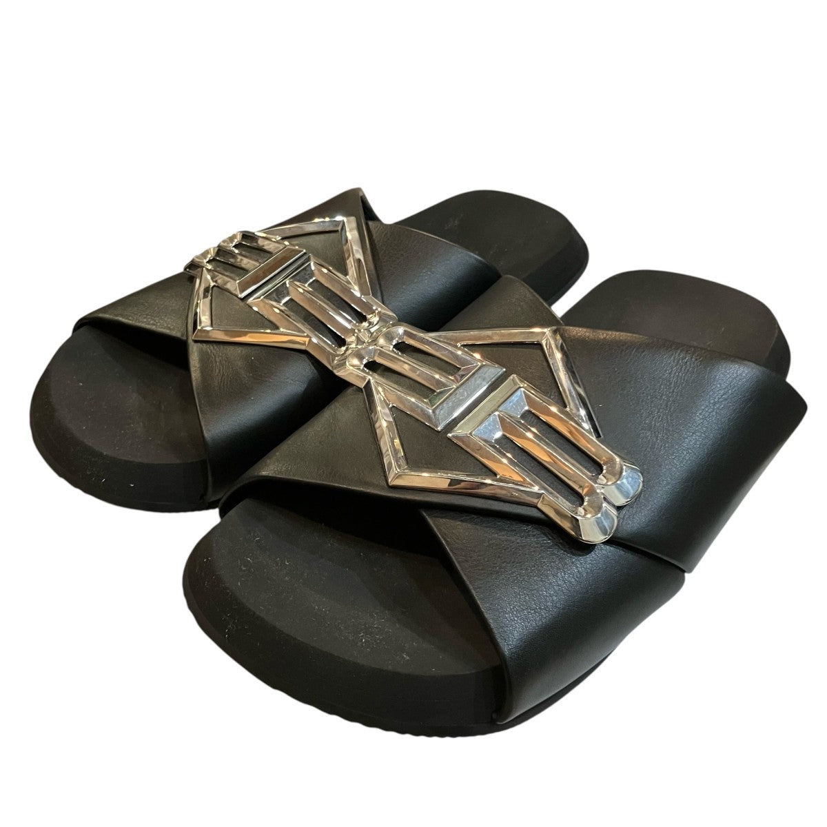 BALENCIAGA 「SUNSET FLAT MULE BB」BBロゴサンセットミュール828478 古着・中古-1枚目のアイテム画像