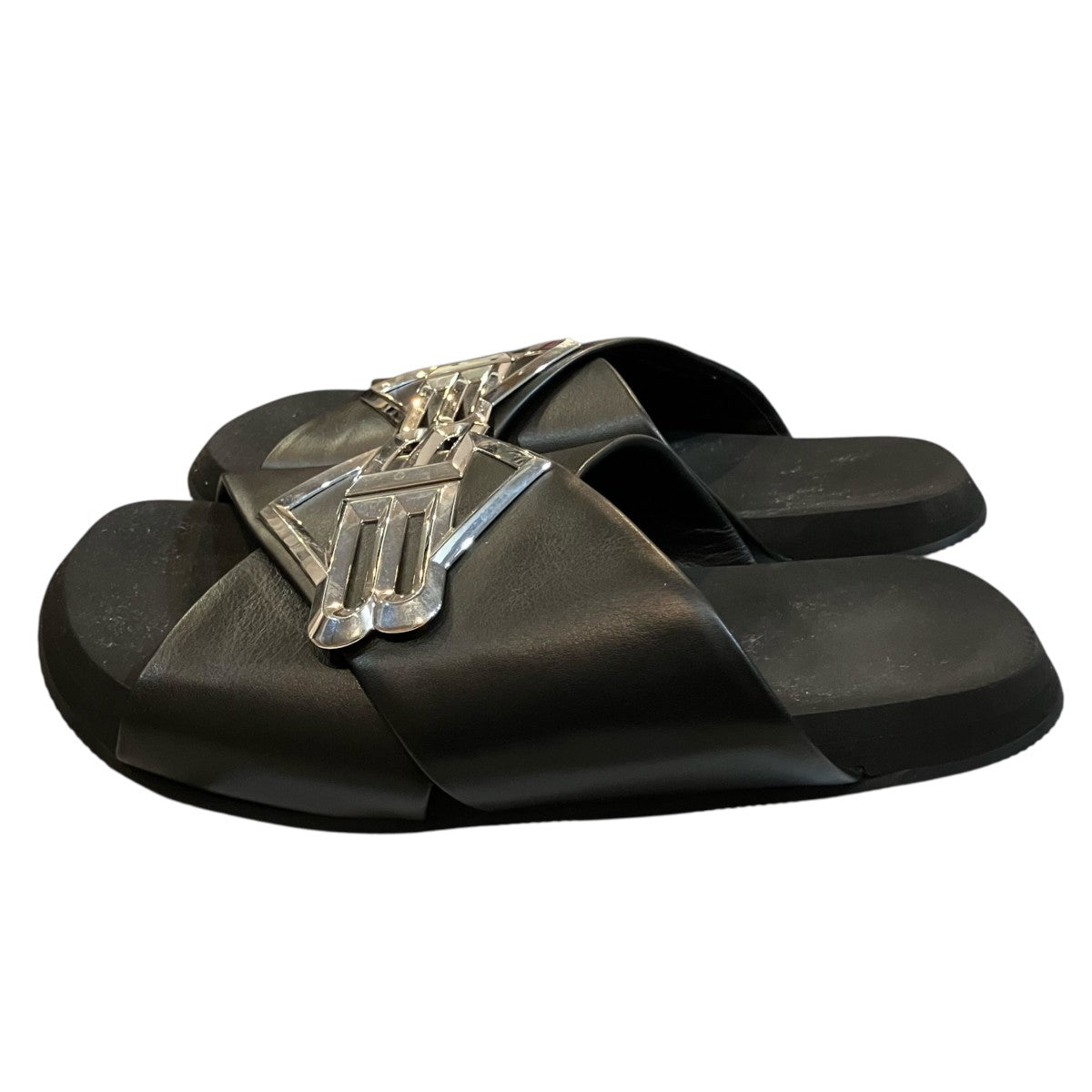BALENCIAGA 「SUNSET FLAT MULE BB」BBロゴサンセットミュール828478 古着・中古-2枚目のアイテム画像