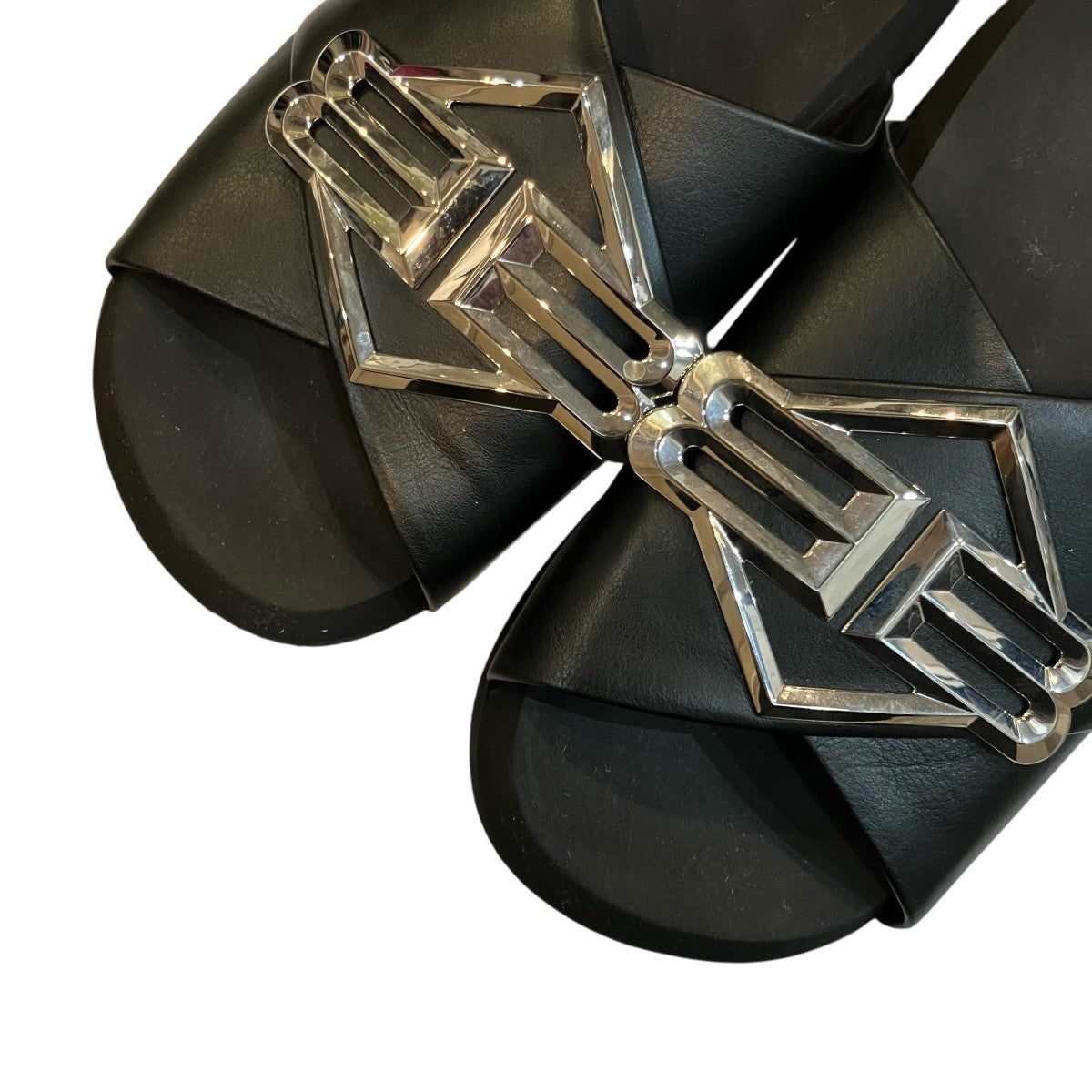 BALENCIAGA 「SUNSET FLAT MULE BB」BBロゴサンセットミュール828478 古着・中古-4枚目のアイテム画像