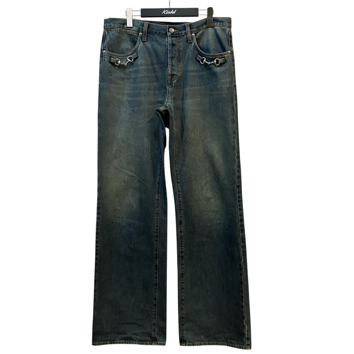 GUCCI 26SSデムナ期ホースビットデニムパンツ860844 XDDF0 古着・中古-1枚目のアイテム画像
