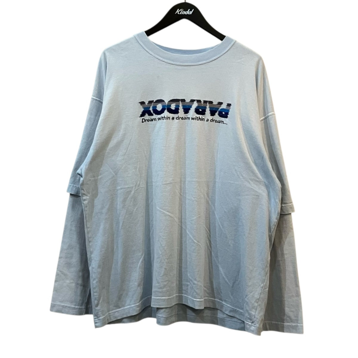 DAIRIKU PARADOX Embroidery Switching Tee パラドックスエンブロイダリィー Tシャツ 古着・中古-1枚目のアイテム画像