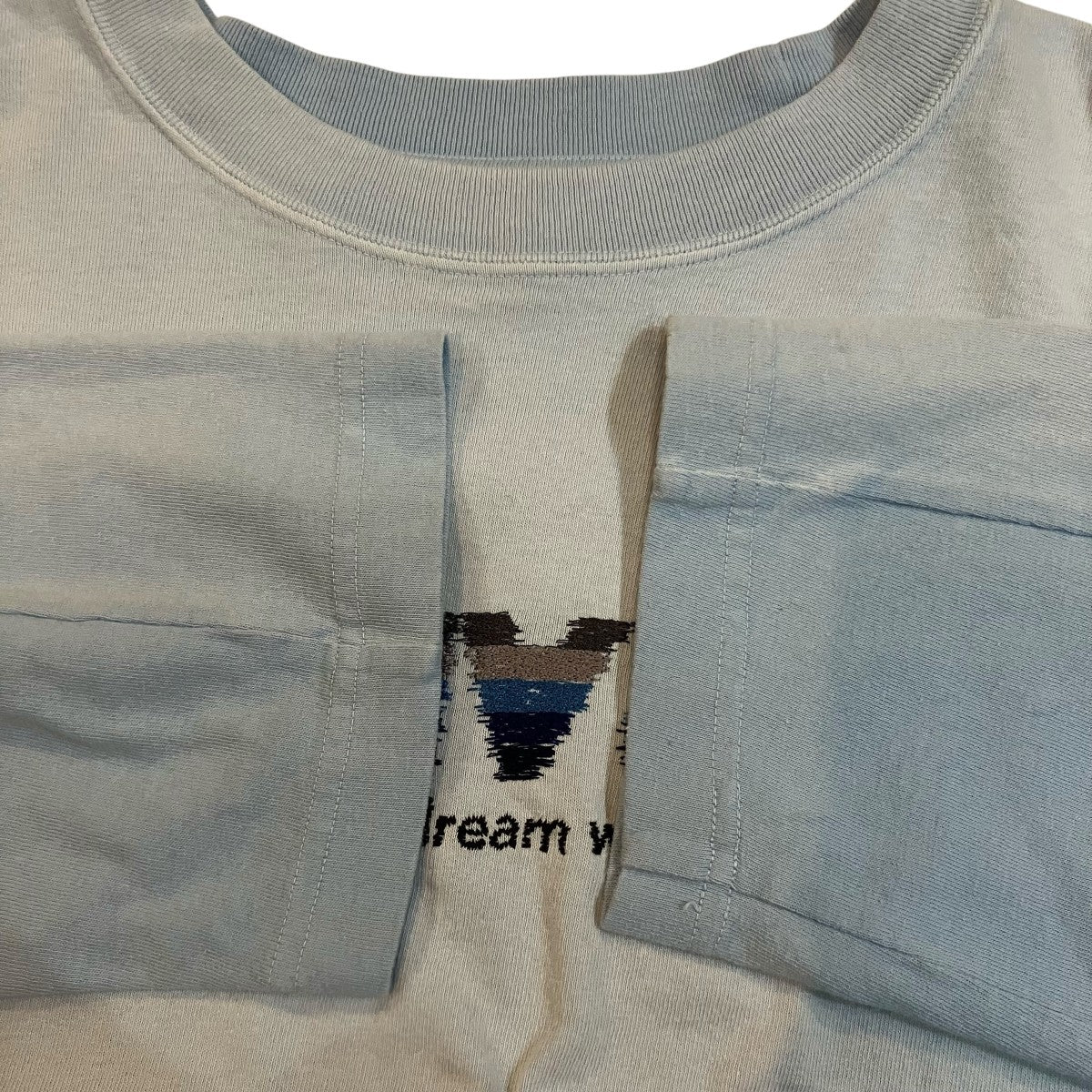 DAIRIKU PARADOX Embroidery Switching Tee パラドックスエンブロイダリィー Tシャツ 古着・中古-4枚目のアイテム画像