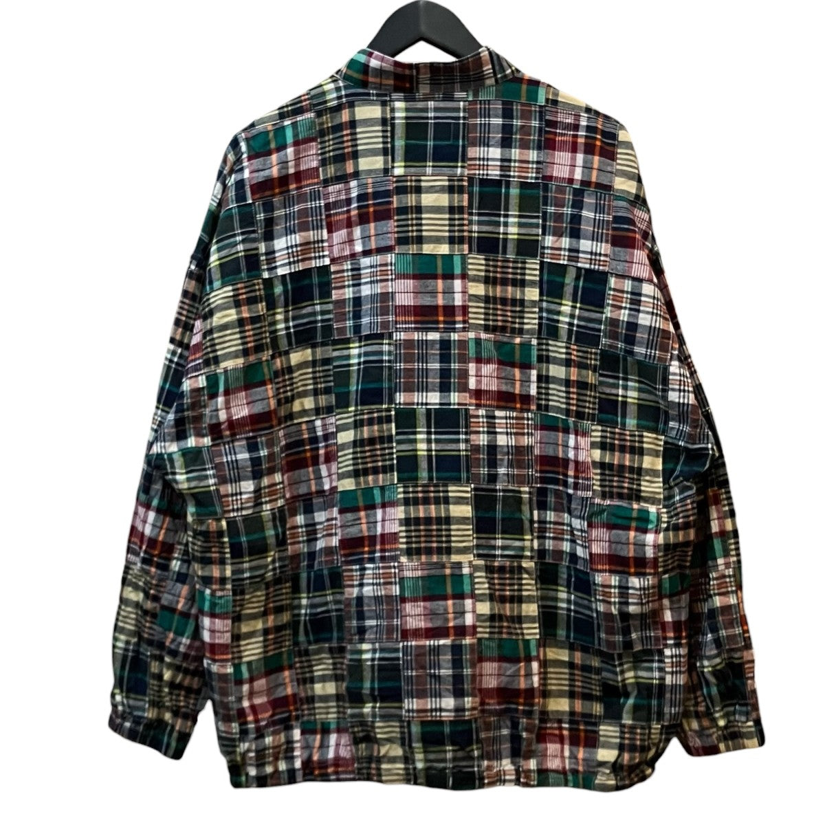 DESCENDANT TETTY PULLOVER PATCHWORK LS SHIRT チェックプルオーバーシャツ 古着・中古-2枚目のアイテム画像