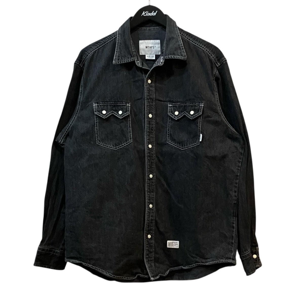 WTAPS ALLMAN LS COTTON． DENIM デニムシャツ 古着・中古-1枚目のアイテム画像