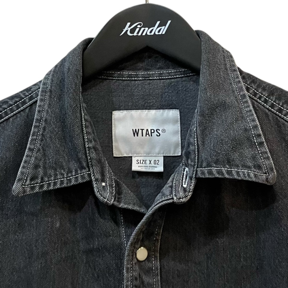 WTAPS ALLMAN LS COTTON． DENIM デニムシャツ 古着・中古-3枚目のアイテム画像