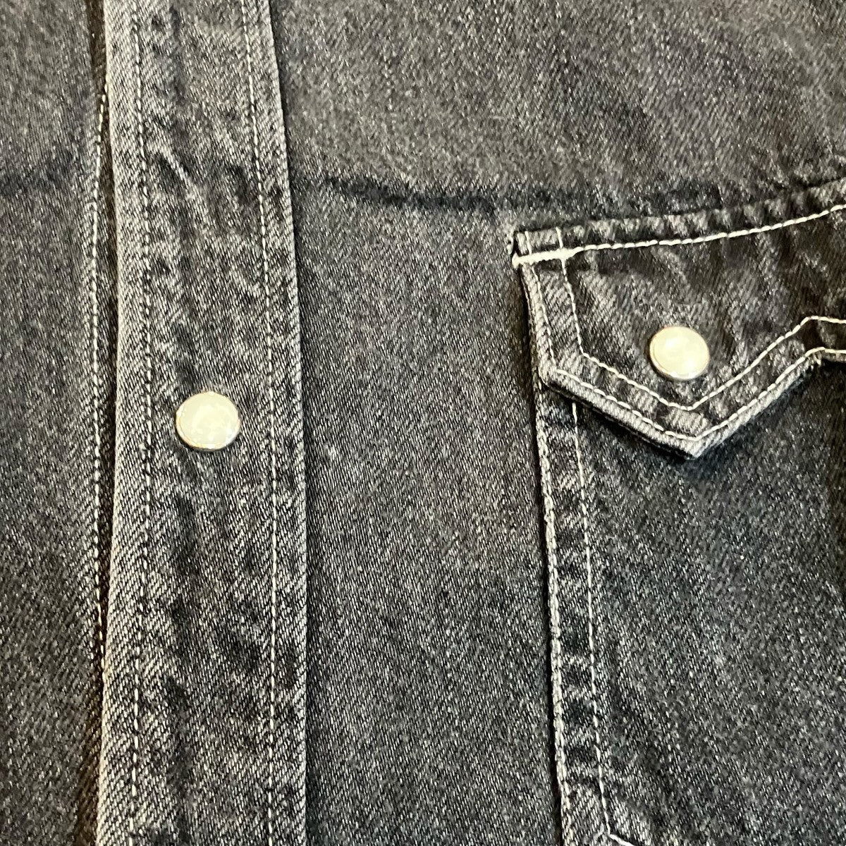 WTAPS ALLMAN LS COTTON． DENIM デニムシャツ 古着・中古-6枚目のアイテム画像