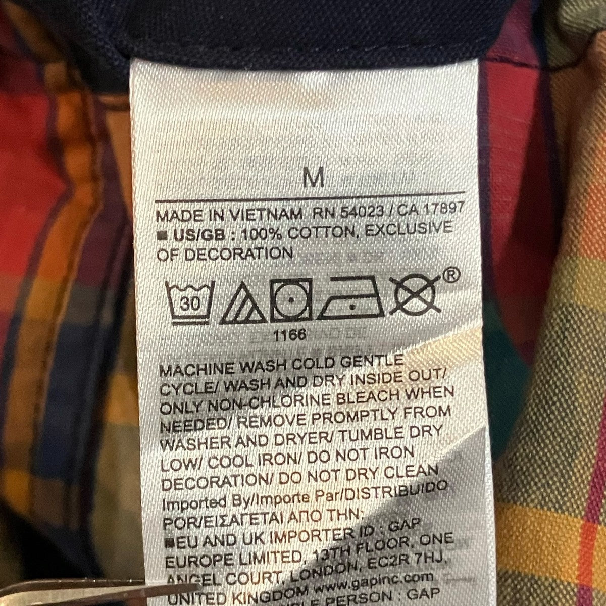 GAP×AWAKE リバーシブルチェックジャケット 古着・中古-6枚目のアイテム画像
