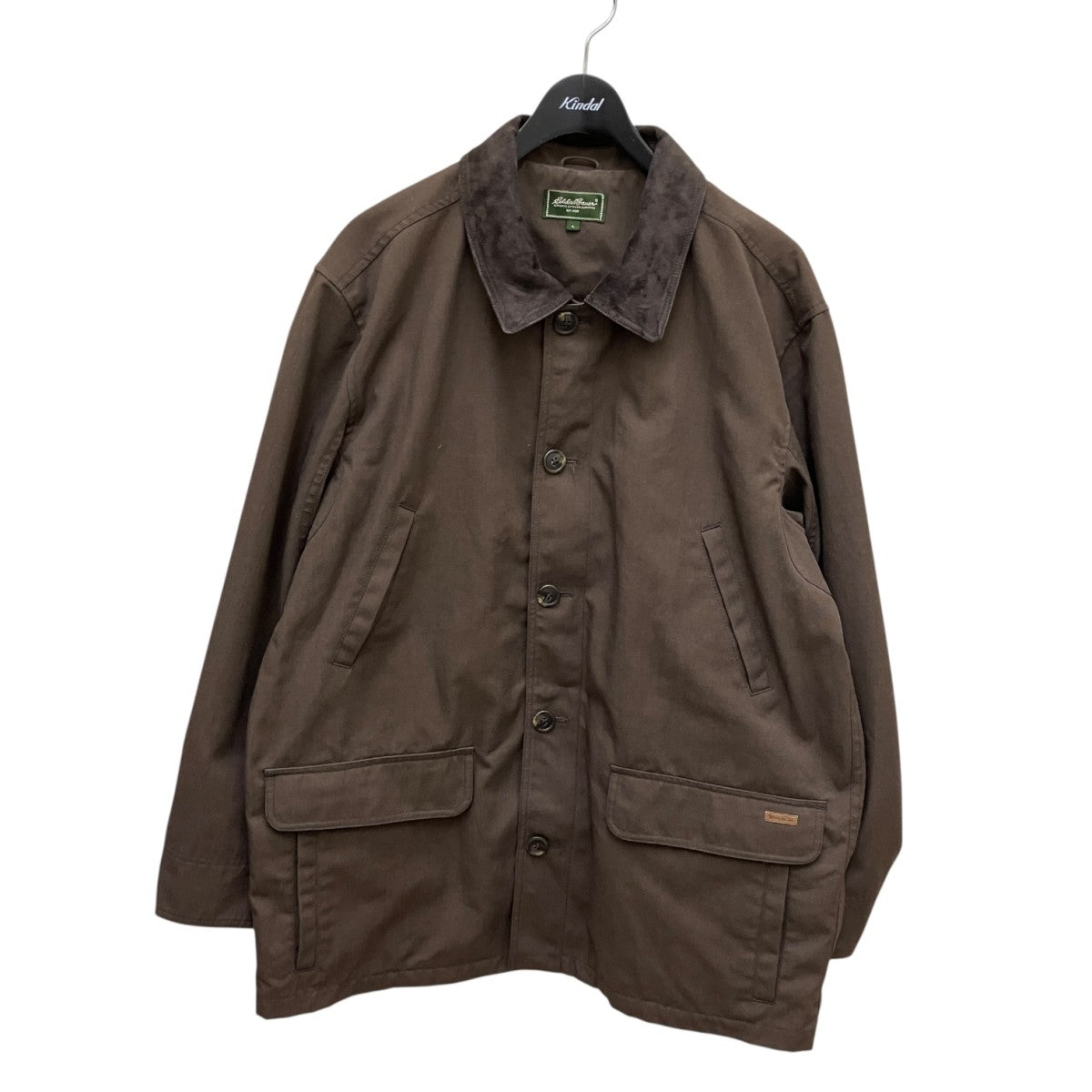 Eddie Bauer(エディーバウアー) レザー襟切替ジャケット ブラウン