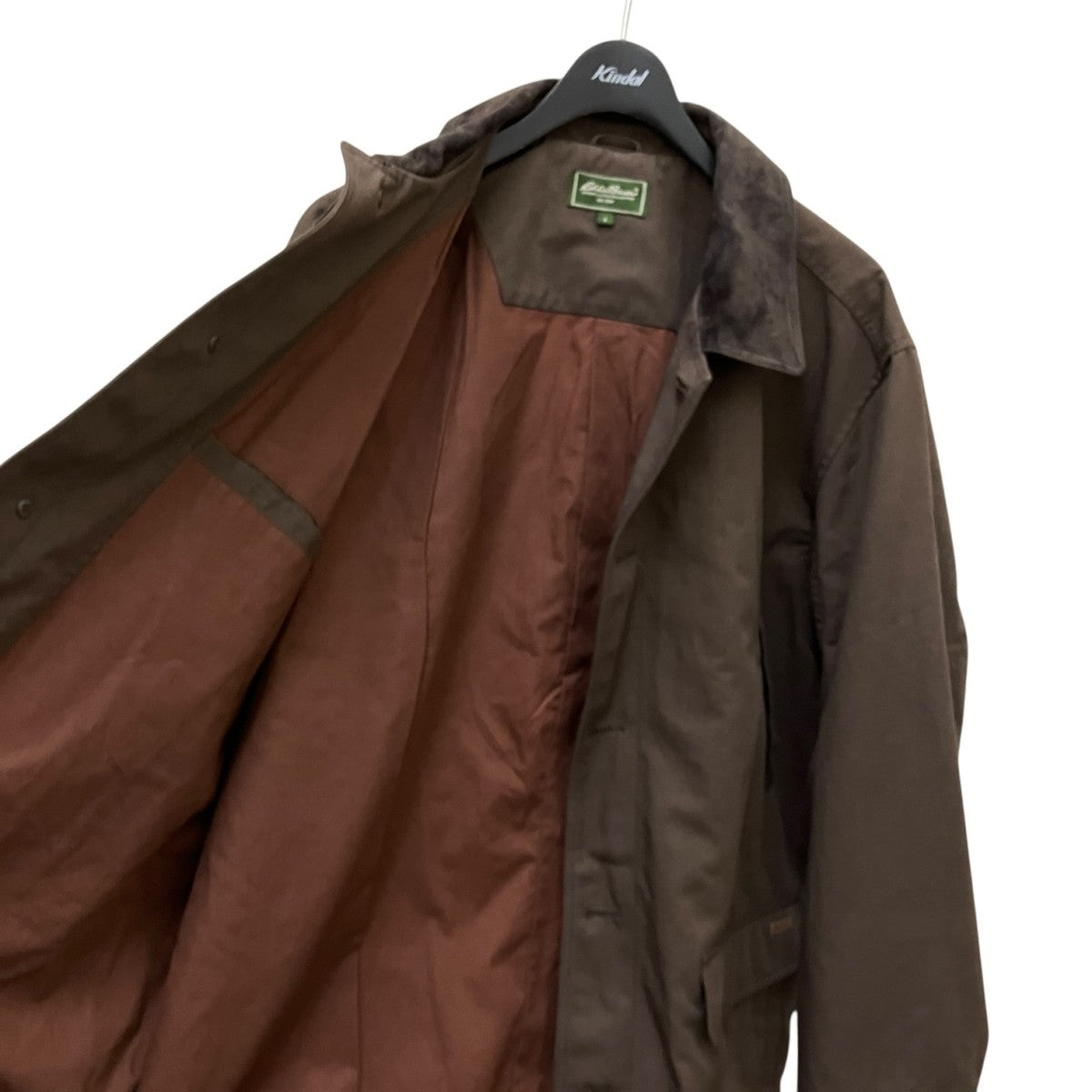 Eddie Bauer(エディーバウアー) レザー襟切替ジャケット ブラウン