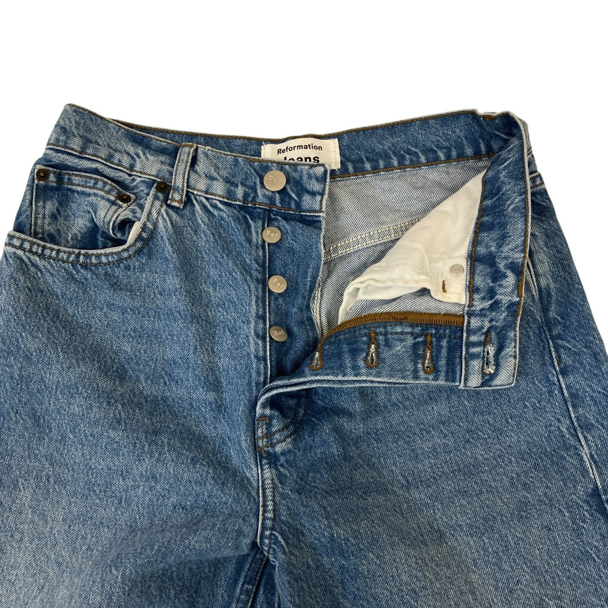 Reformation Jeans ストレートジーンズ 古着・中古-3枚目のアイテム画像