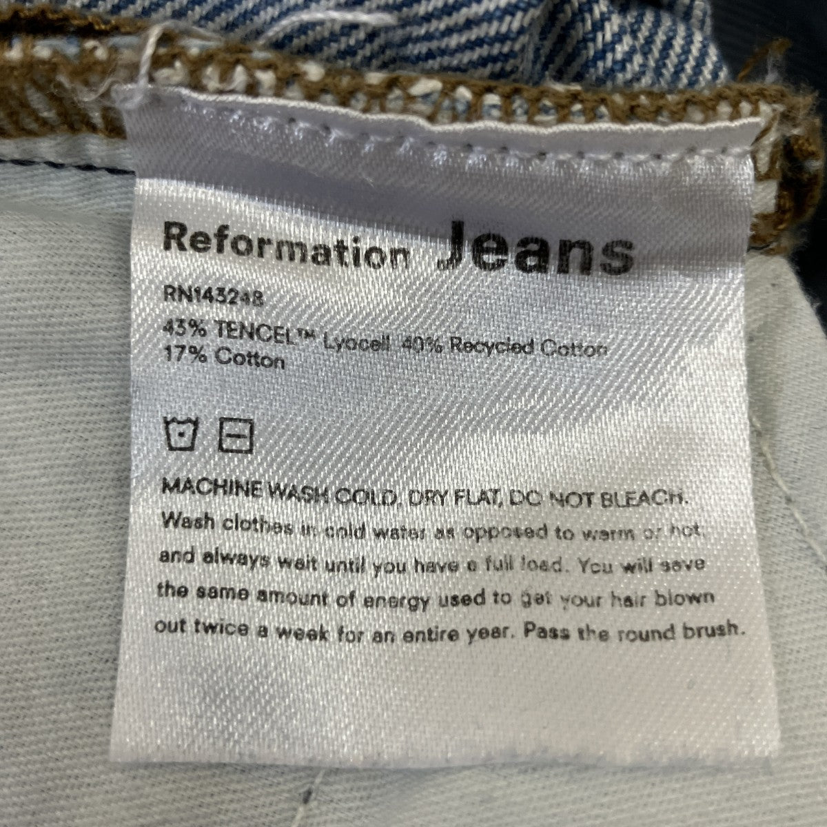 Reformation Jeans ストレートジーンズ 古着・中古-7枚目のアイテム画像