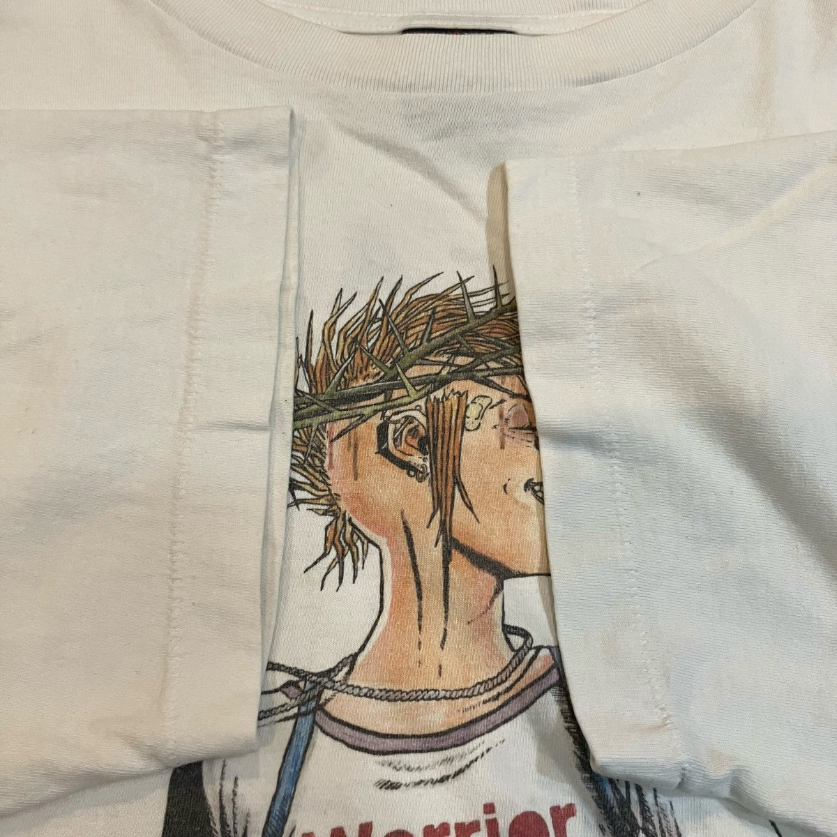 SAINT MICHAEL PUNK GIRL パンクガールプリントＴシャツ 古着・中古-4枚目のアイテム画像