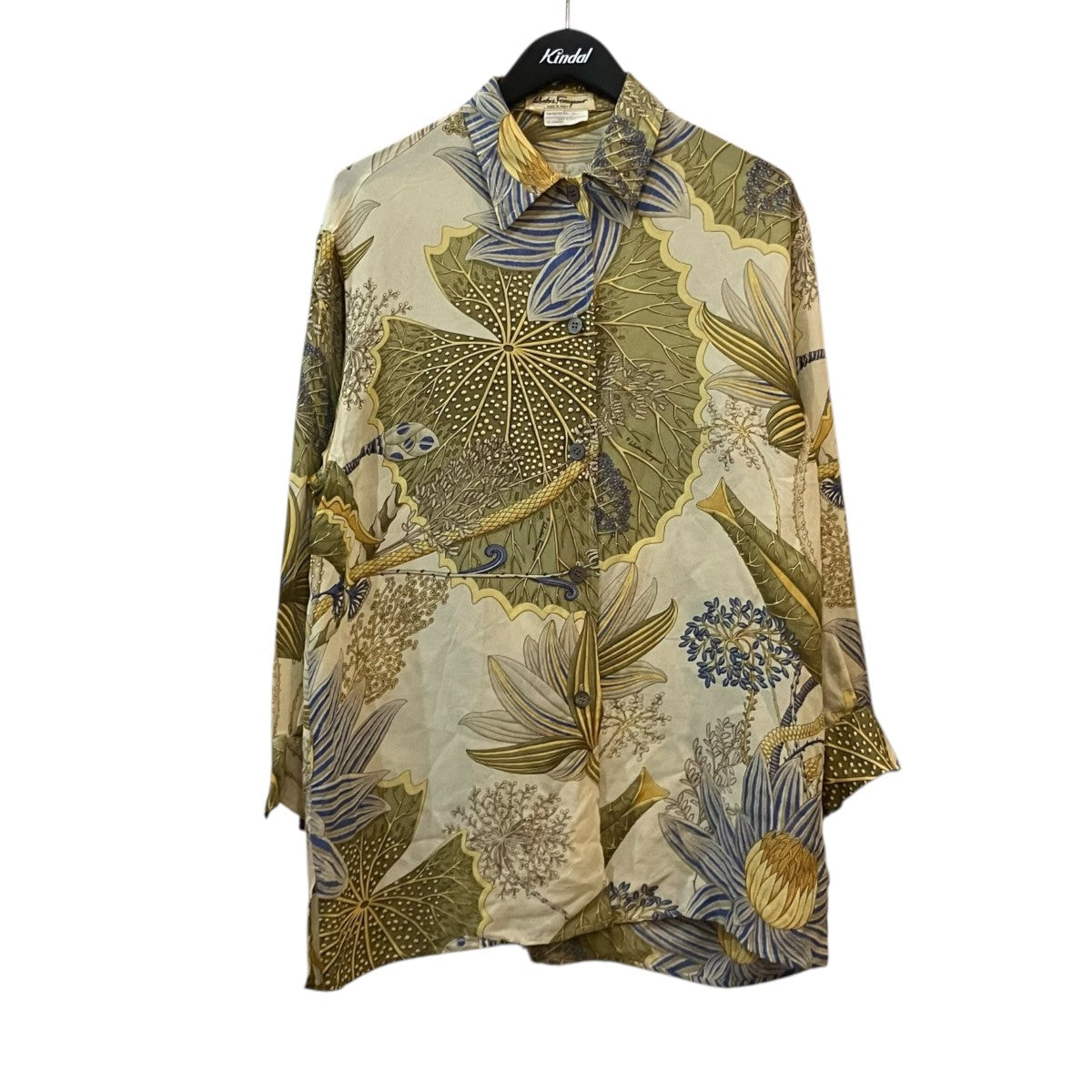 Salvatore Ferragamo シルクシャツ 古着・中古-1枚目のアイテム画像