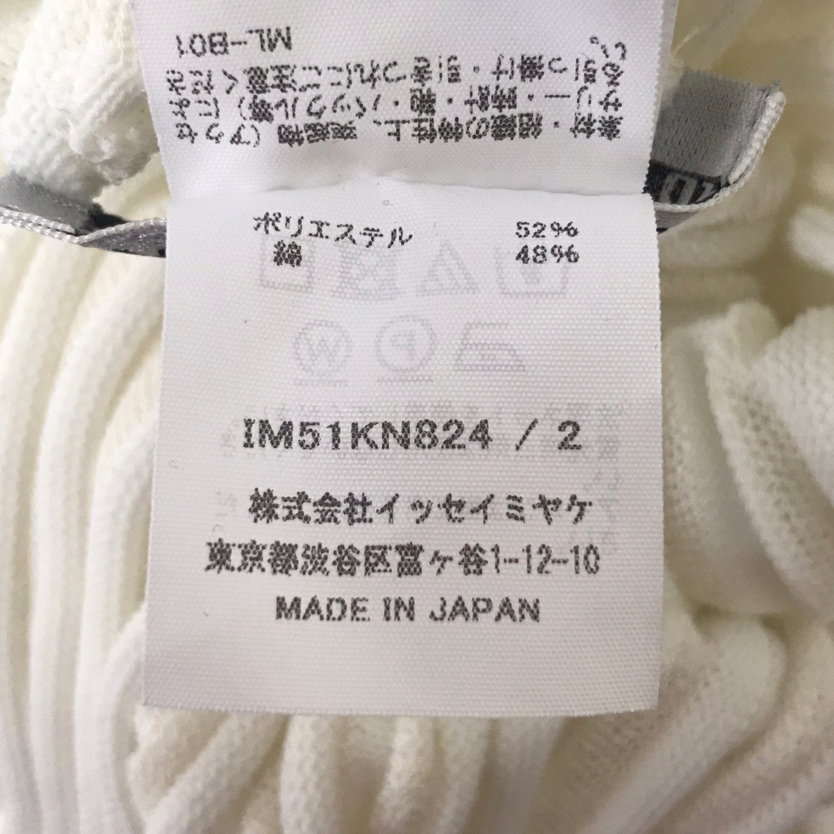 ISSEY MIYAKE(イッセイミヤケ) プリーツストリームトップス IM51KN824