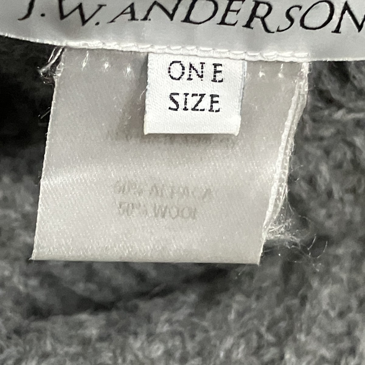 J．W．ANDERSON ダメージ加工マフラー 古着・中古-5枚目のアイテム画像