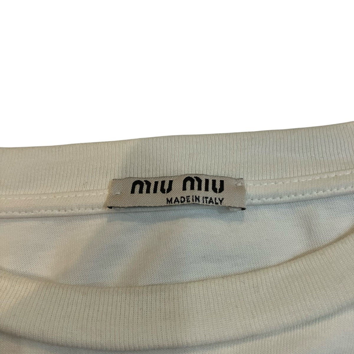 MIU MIU スパンコールボーダー長袖TシャツMJL794 古着・中古-5枚目のアイテム画像