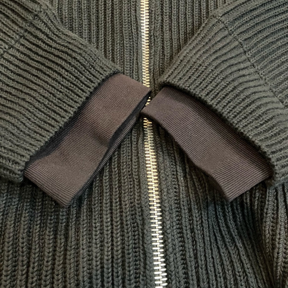 BALENCIAGA パーカードッキングジップアップニットジャケット 古着・中古-4枚目のアイテム画像