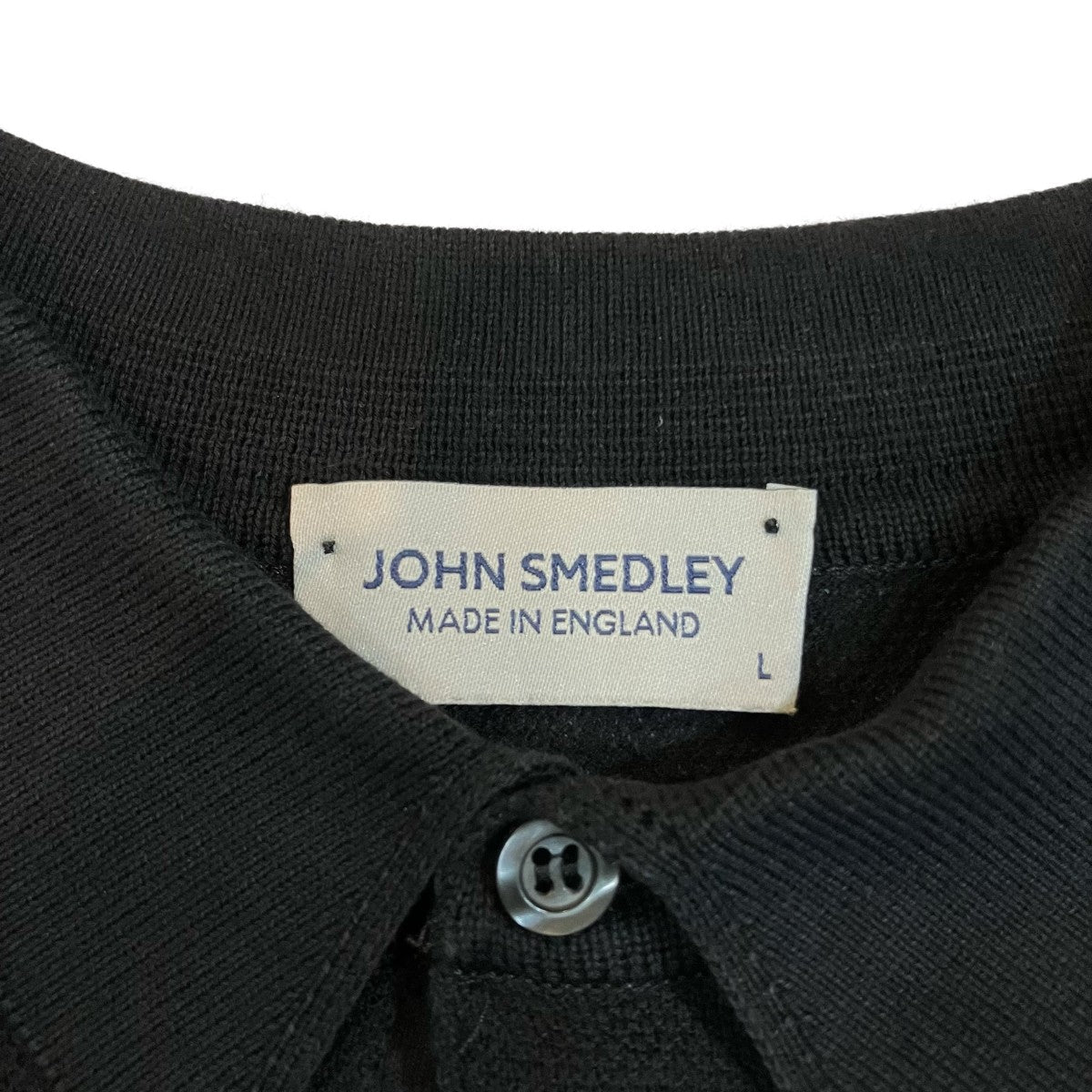 JOHN SMEDLEY(ジョンスメドレー) ポロシャツ ネイビー サイズ L