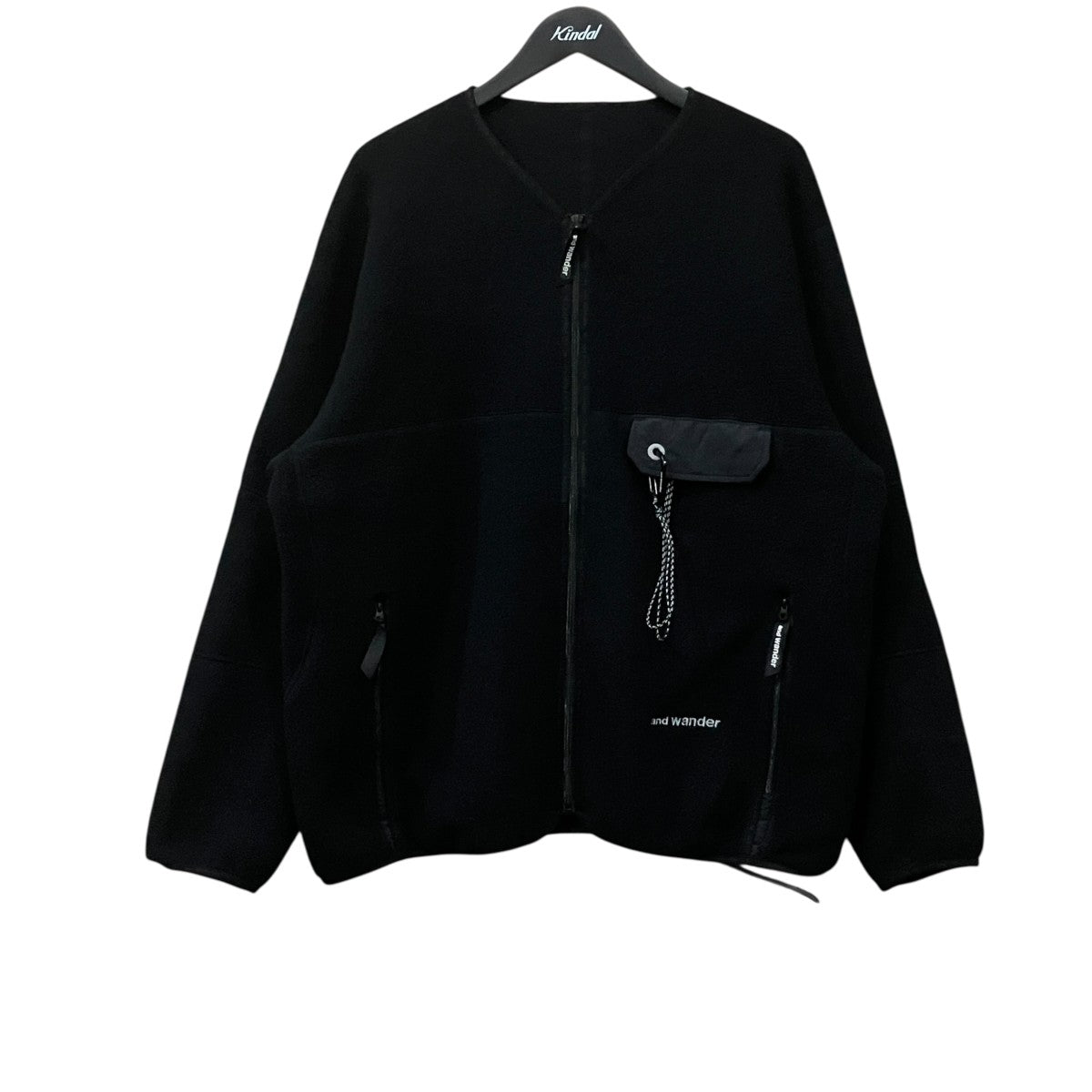 and wander wool fleece cardigan フリースジャケット 古着・中古-1枚目のアイテム画像
