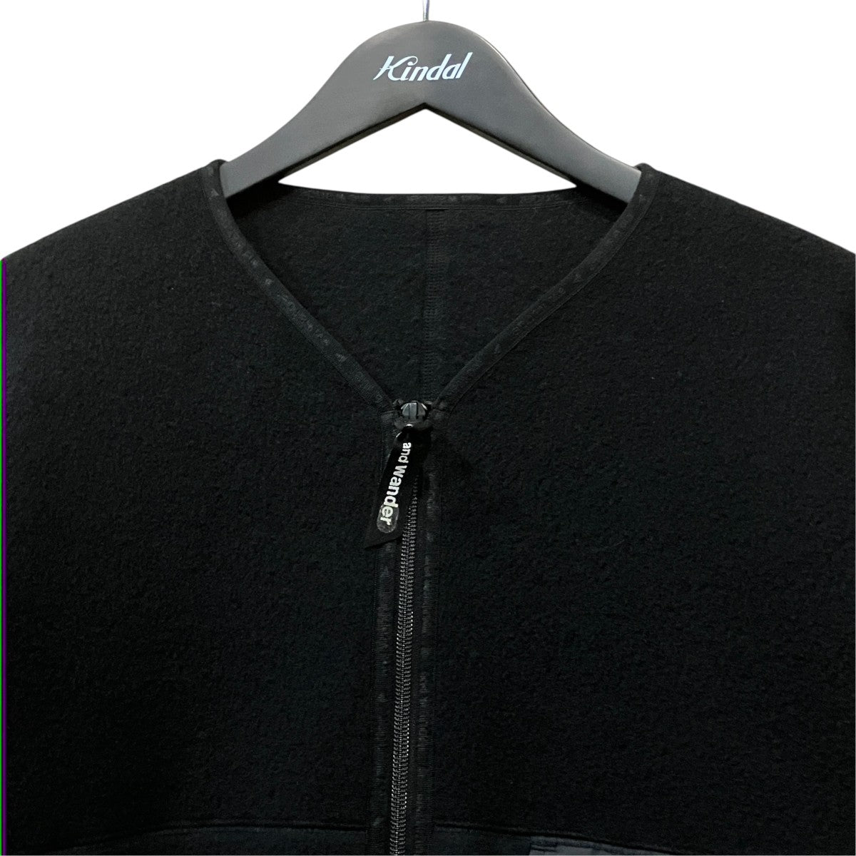 and wander wool fleece cardigan フリースジャケット 古着・中古-3枚目のアイテム画像