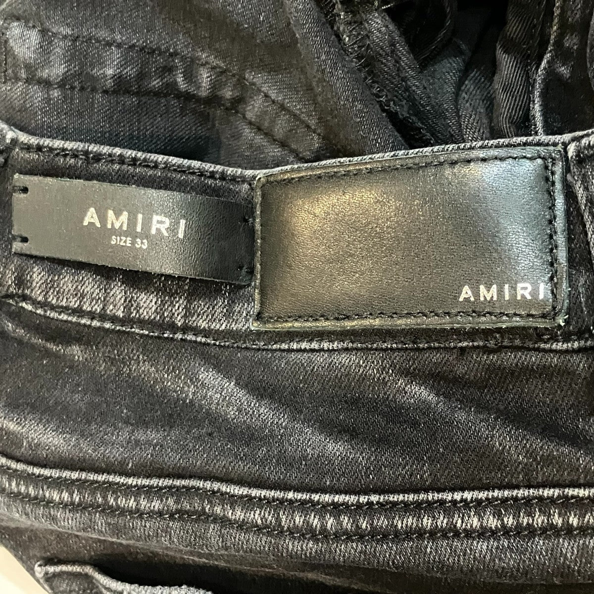 クラッシュ加工スキニーデニムパンツ