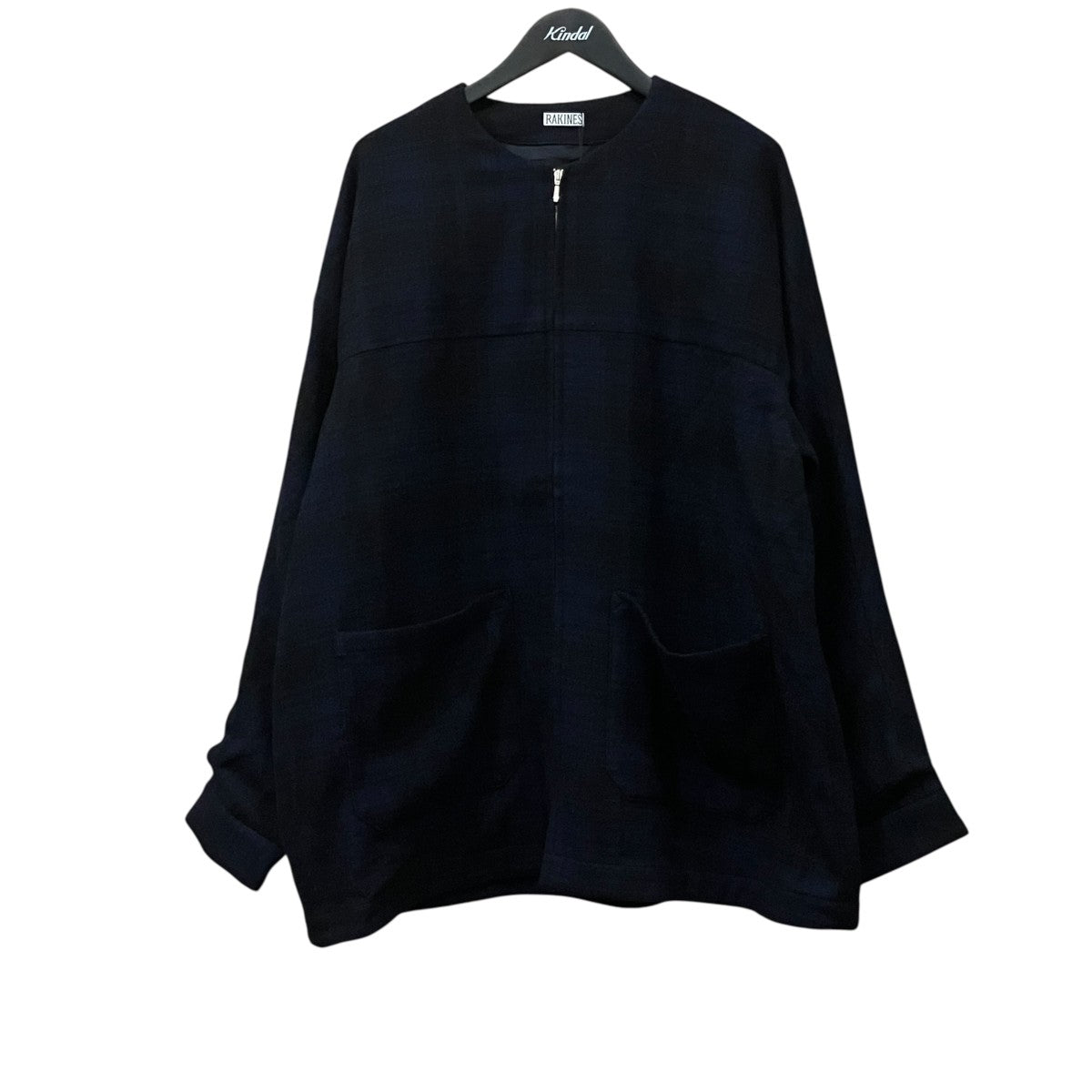 RAKINES Layer boucle Round collar jacket レイヤー ブークレーラウンドカラージャケット 古着・中古-1枚目のアイテム画像