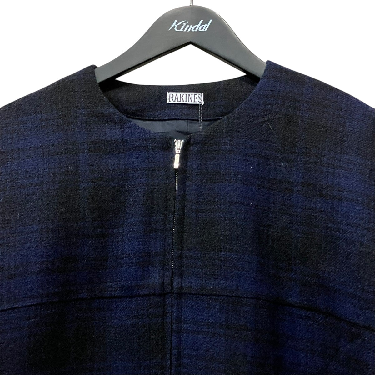 RAKINES Layer boucle Round collar jacket レイヤー ブークレーラウンドカラージャケット 古着・中古-3枚目のアイテム画像