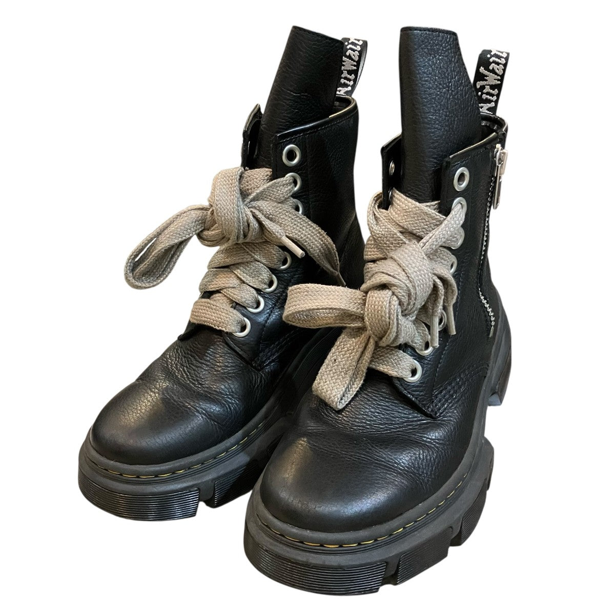 Dr．Martens×RICK OWENS 「1460 DMXL Mega Lace Boot」メガレースブーツAF500 KV10Y 古着・中古-1枚目のアイテム画像