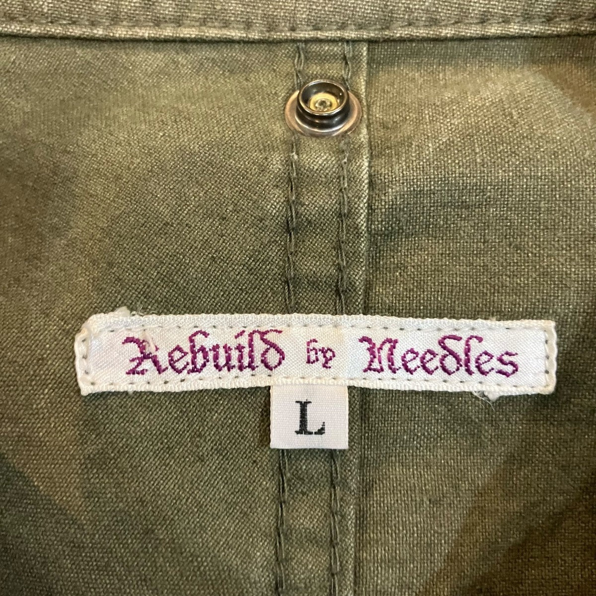 Rebuild by Needles リメイクミリタリー アーミーテントコート 古着・中古-6枚目のアイテム画像