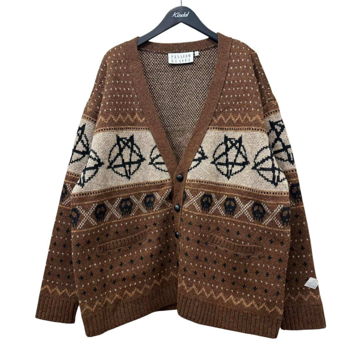 WOOL NORDIC KNIT CARDIGANコンダクターカーディガンPD25AN01