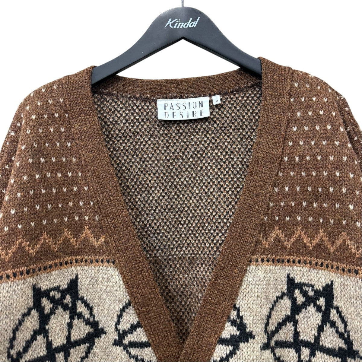 WOOL NORDIC KNIT CARDIGANコンダクターカーディガンPD25AN01