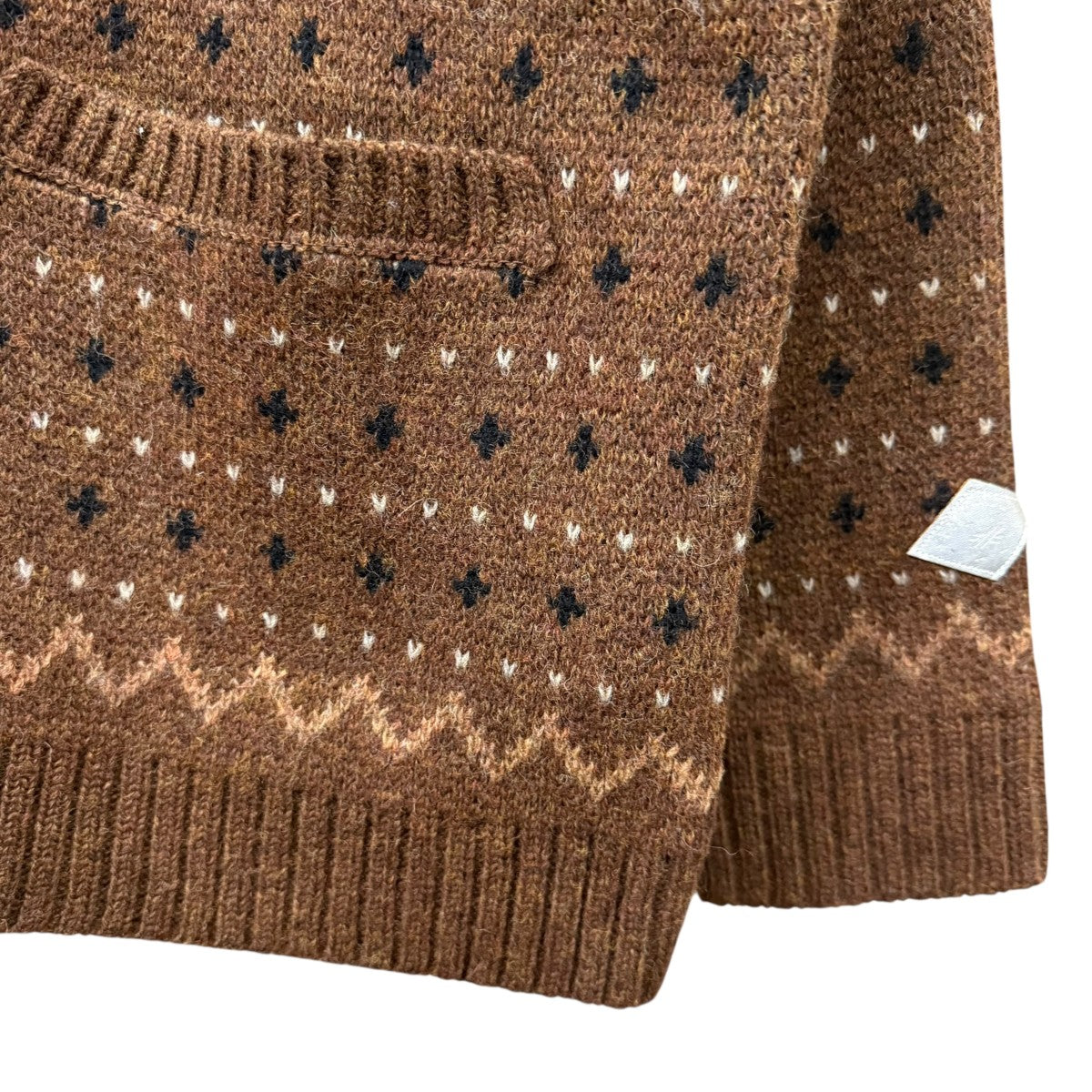 WOOL NORDIC KNIT CARDIGANコンダクターカーディガンPD25AN01