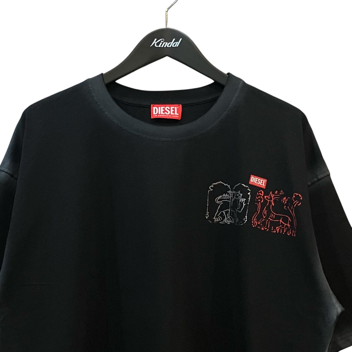DIESEL 「T BOXT T10」加工プリントTシャツ0PLBS 古着・中古-3枚目のアイテム画像