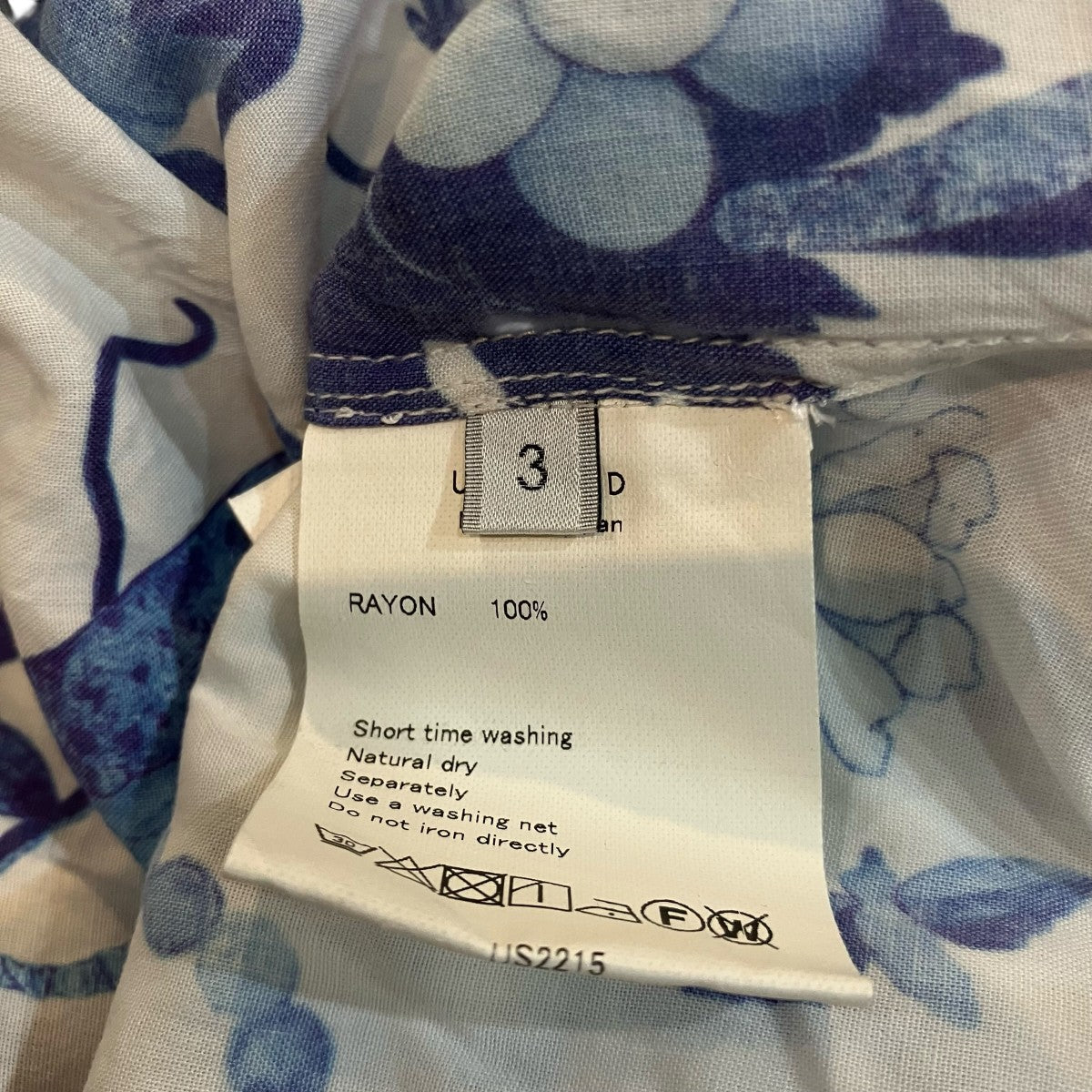 UNUSED×Museo Del Prado 総柄オープンカラーシャツUS2215 古着・中古-6枚目のアイテム画像
