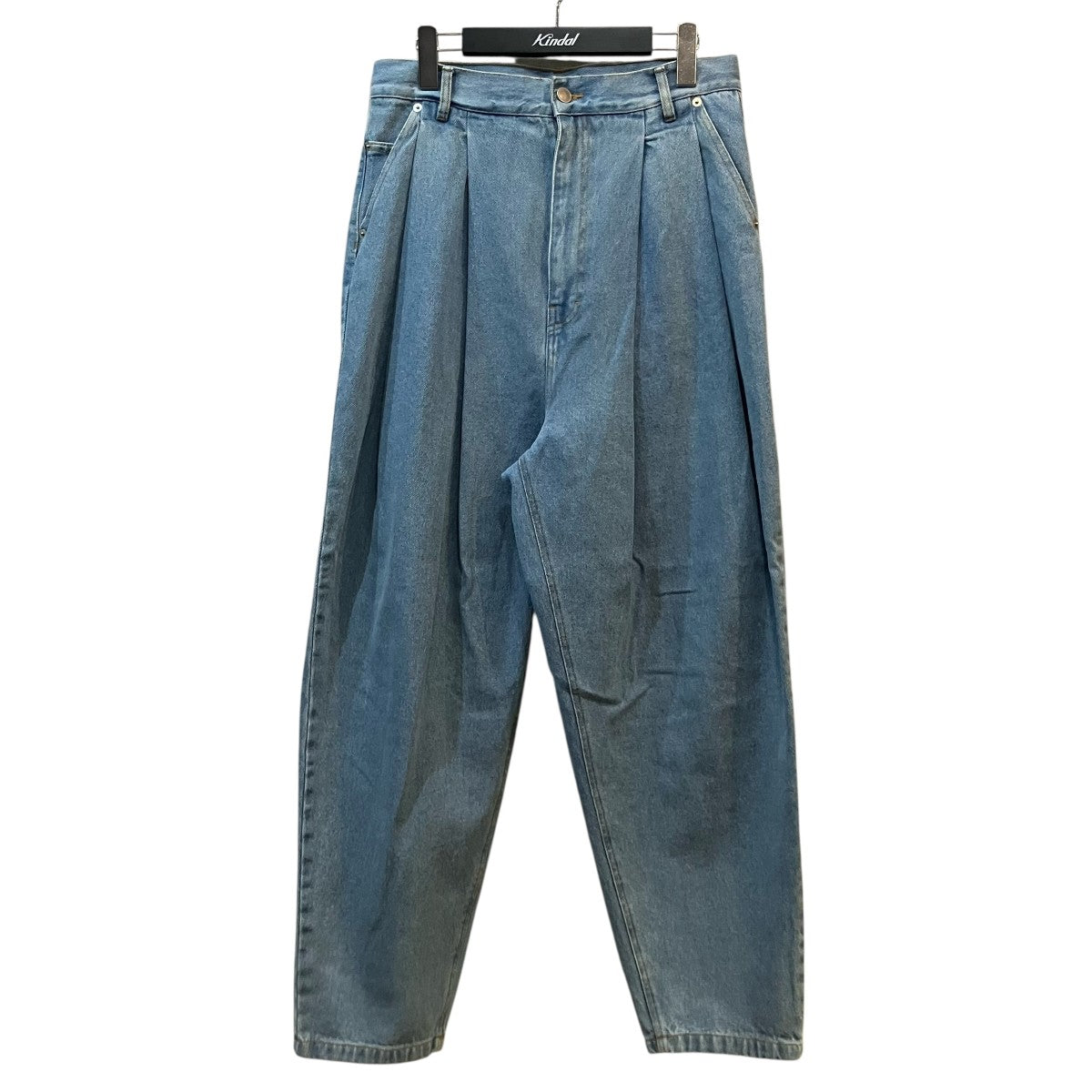 Hed Mayner タックテーパードデニムパンツ3835790002 古着・中古-1枚目のアイテム画像