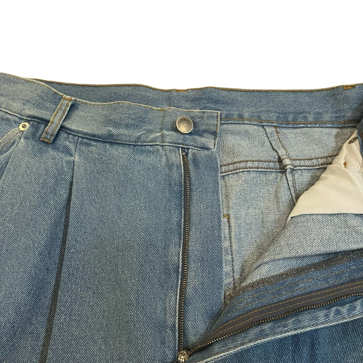 Hed Mayner タックテーパードデニムパンツ3835790002 古着・中古-3枚目のアイテム画像