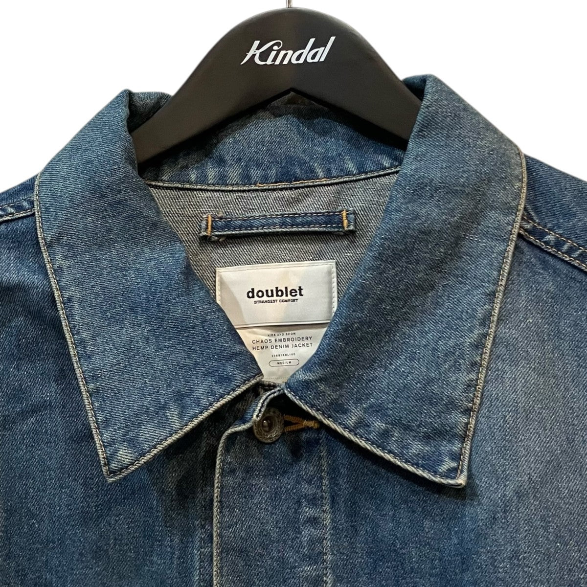 doublet(ダブレット) EMBROIDERY HEMP DENIM JACKET エンブロイダリー